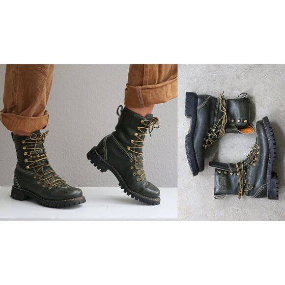1960's Vintage Herman Survivor Mountaineering Boots ~ Women's 6 to 6-1/2 (6.5)